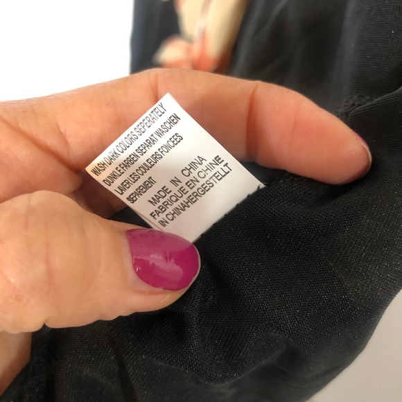 Never Worn Black Floral Halter Maxi Dress Pink - Picture 6 of 14